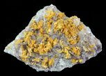 Orpiment With Barite Crystals - Peru #63798-1